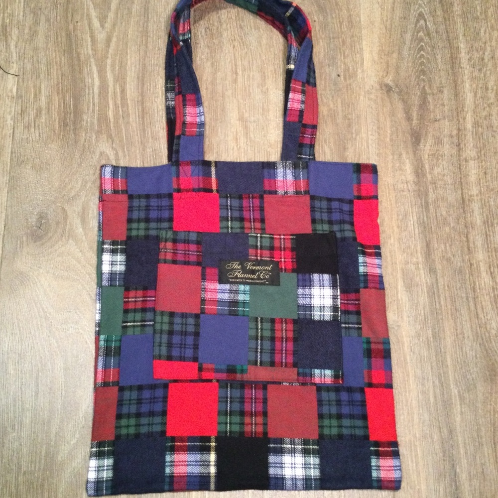 Vermont Flannel Company Flannel Tote Bag Patchwork